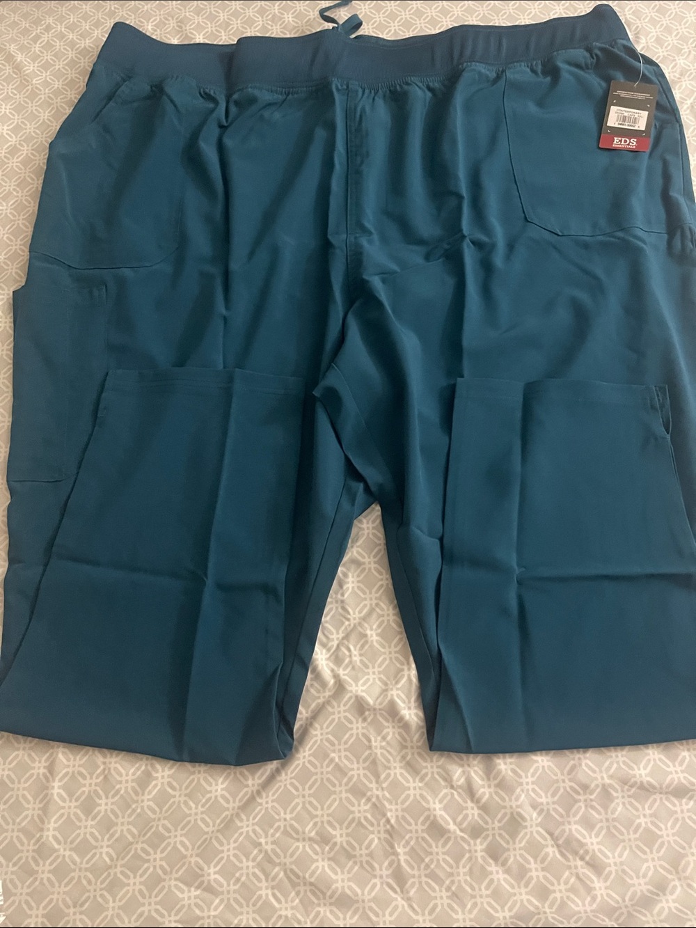 Dickies Teal Cargo Scrub Pants for Women